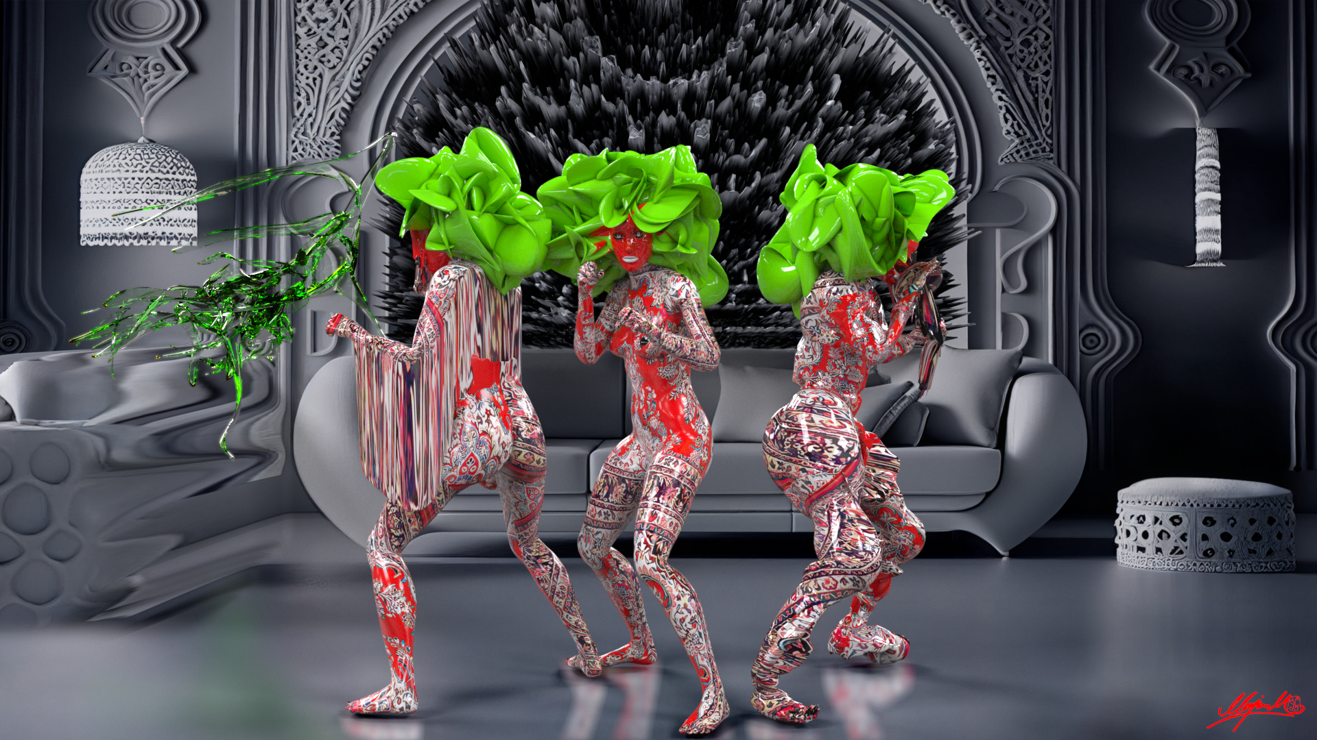 Quantum Curation Team announces Live Sale Marjan Moghaddam #GlitchGods #NFT Art Collection - Marjan Moghaddam